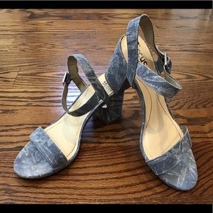 Sam Edelman ~ Denim Print Sandal ~ Size 8.5 ~ NWOT